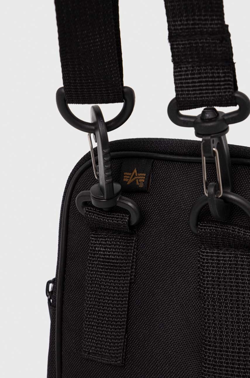 Σακίδιο Alpha Industries χρώμα: μαύρο φωτογραφία