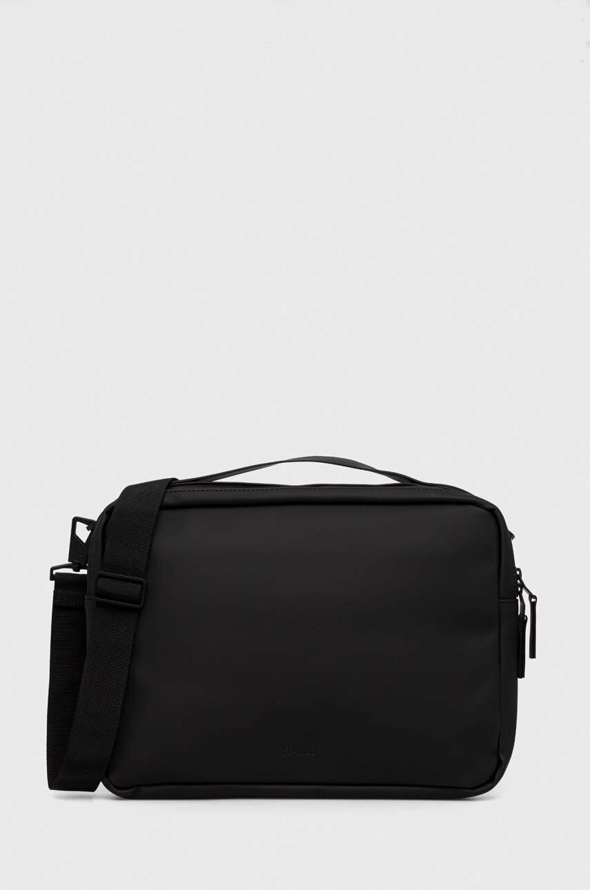 Rains geanta laptop 13280 Messenger Bags culoarea negru