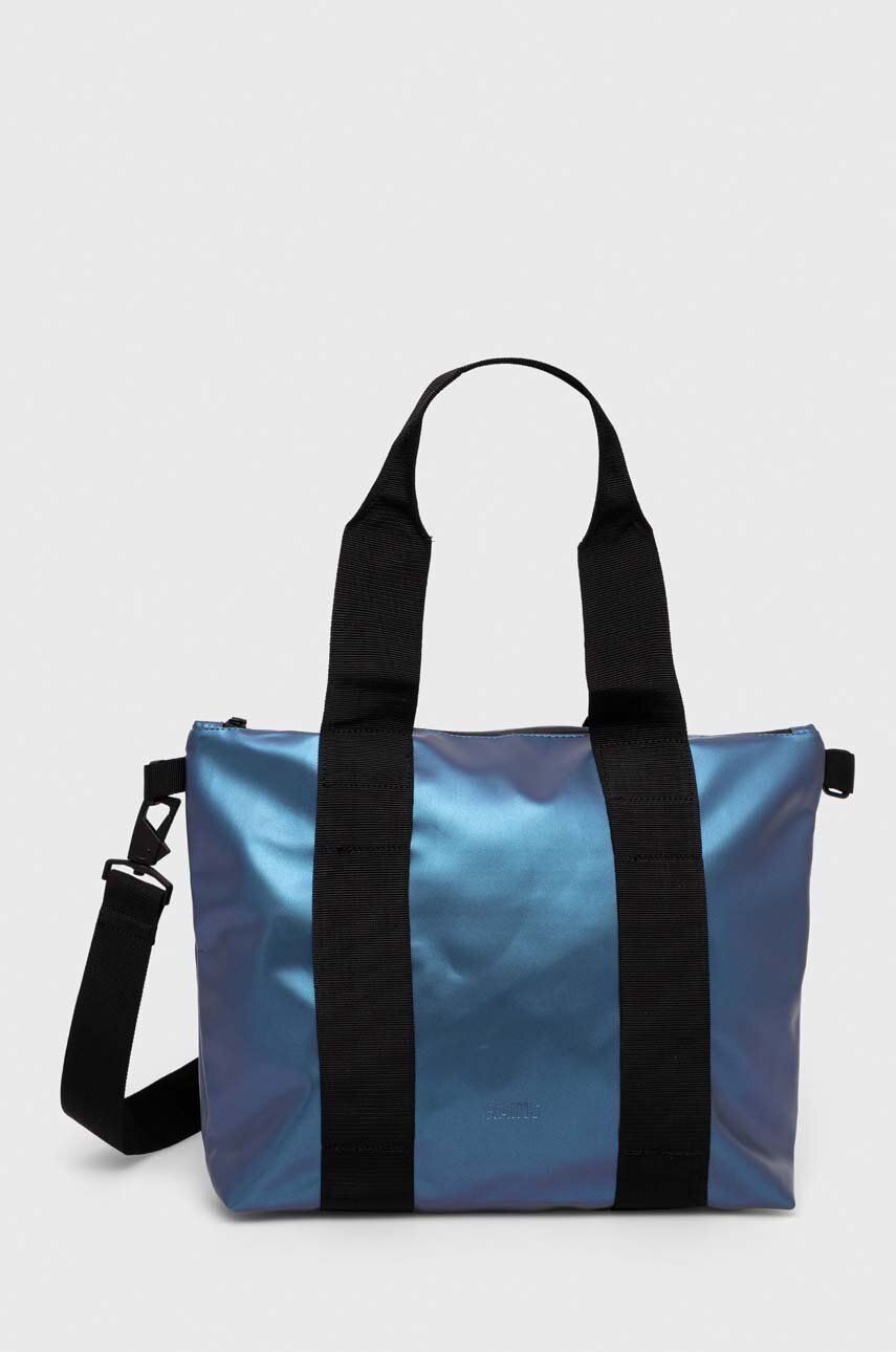 Taška Rains 14180 Tote Bags - modrá - 100 % Polyester s polyuretanovým povlakem