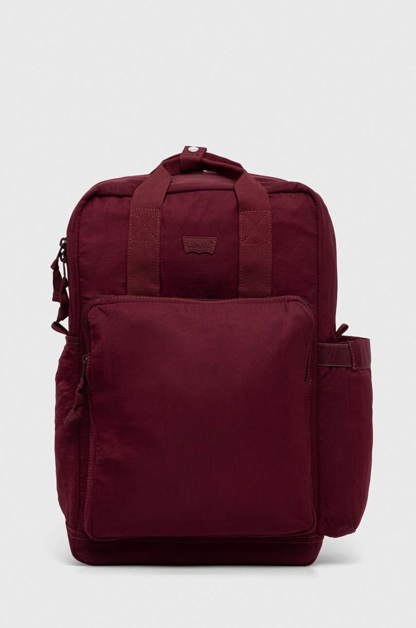 Levi\'s rucsac culoarea bordo, mare, neted