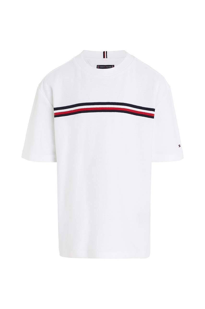 

Дитяча футболка Tommy Hilfiger колір білий візерунок