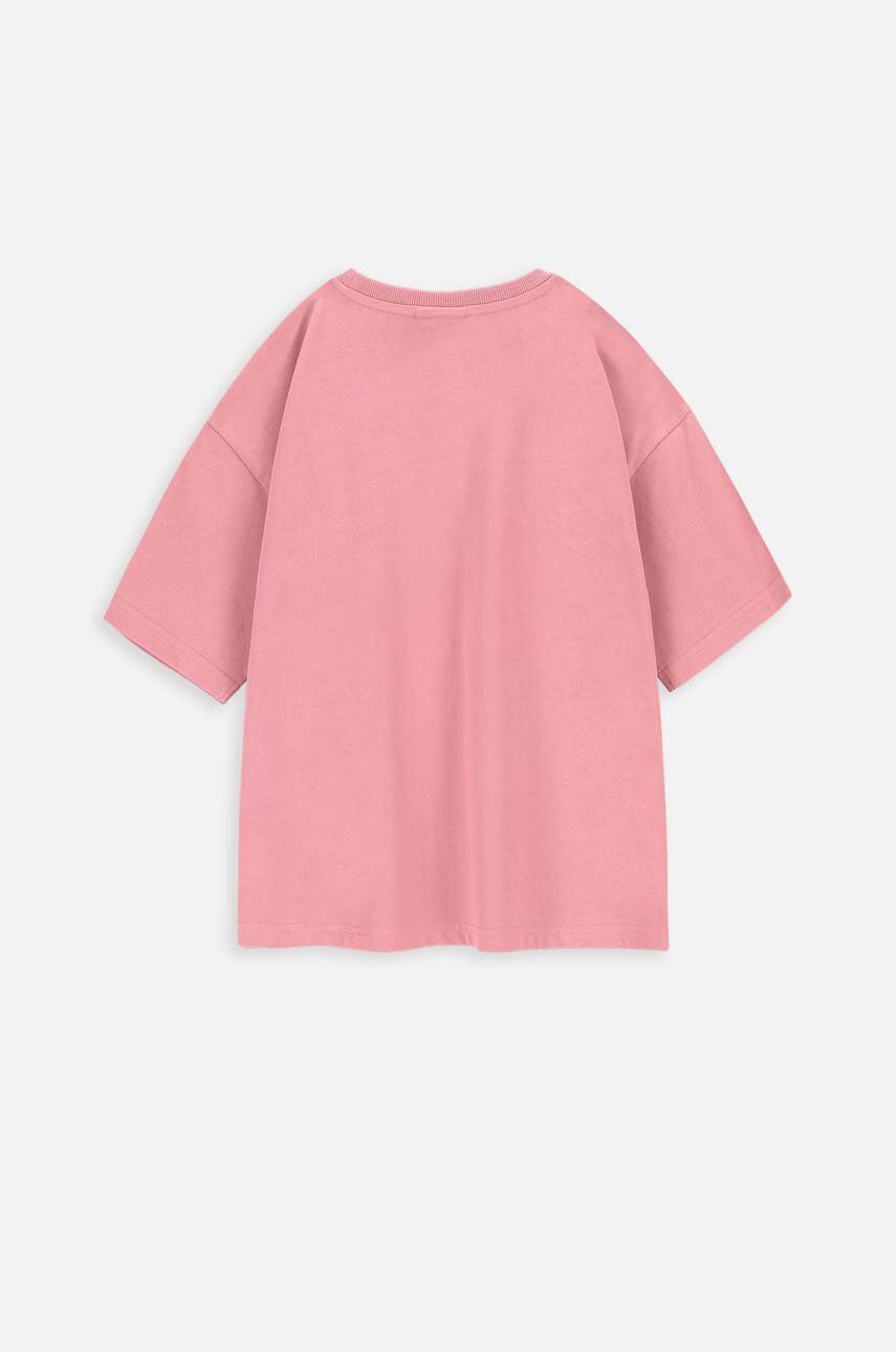Coccodrillo Tricou De Bumbac Pentru Copii Culoarea Roz, Cu Imprimeu