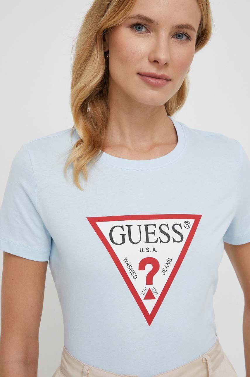 Levně Bavlněné tričko Guess W1YI1B I3Z14