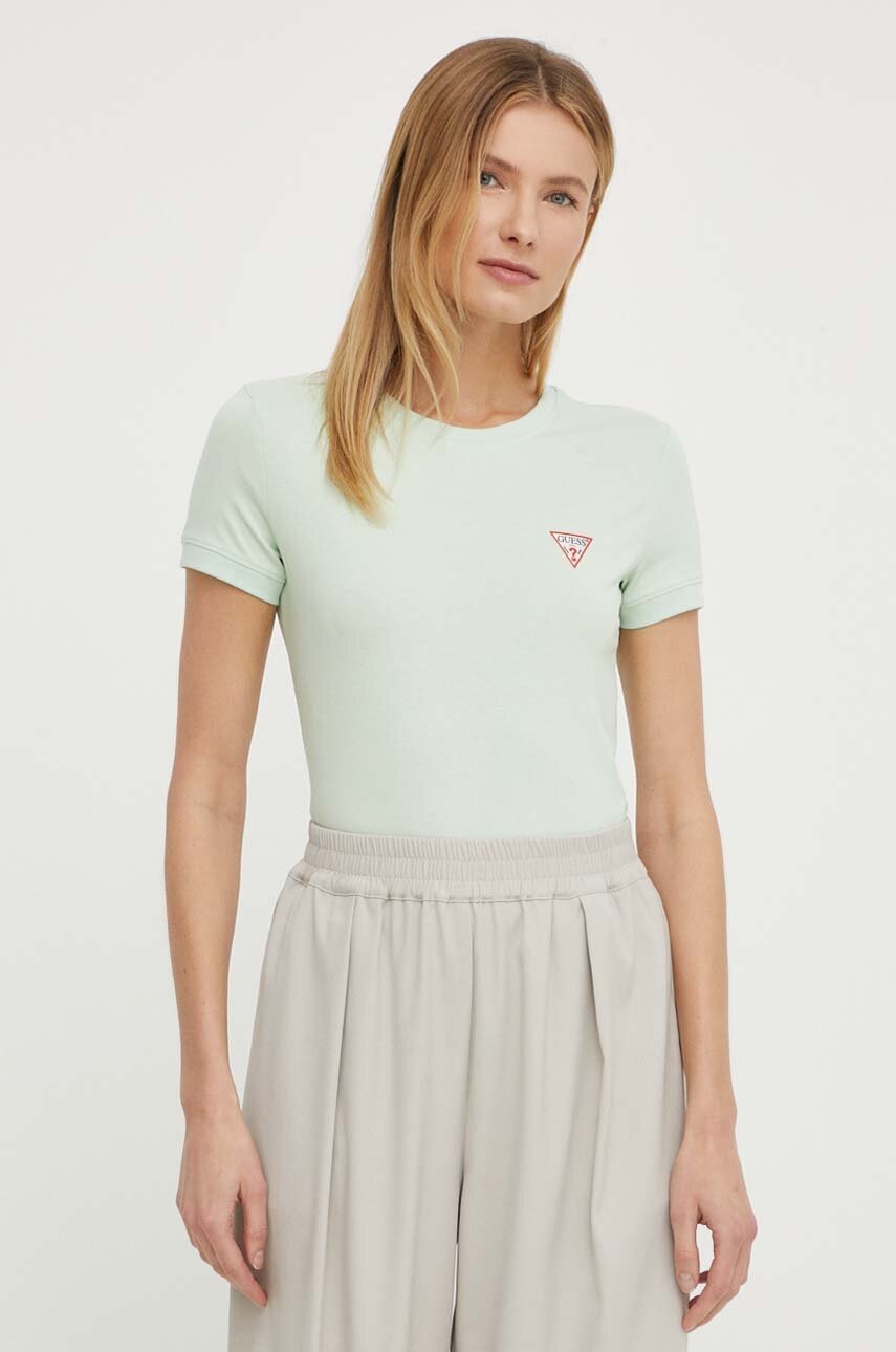 

Тениска Guess в зелено W2YI44 J1314, Зелен