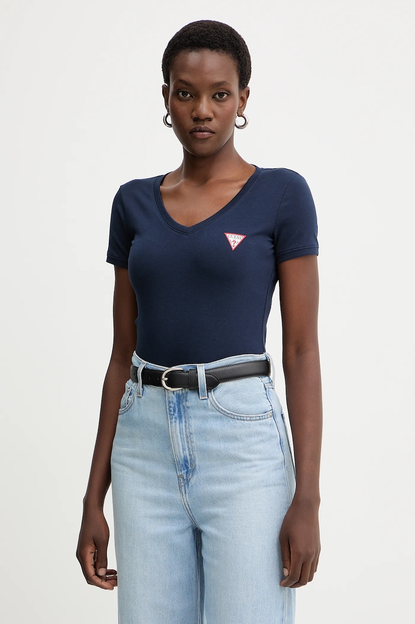 

Тениска Guess дамска в розово W2YI45 J1314, Тъмносин