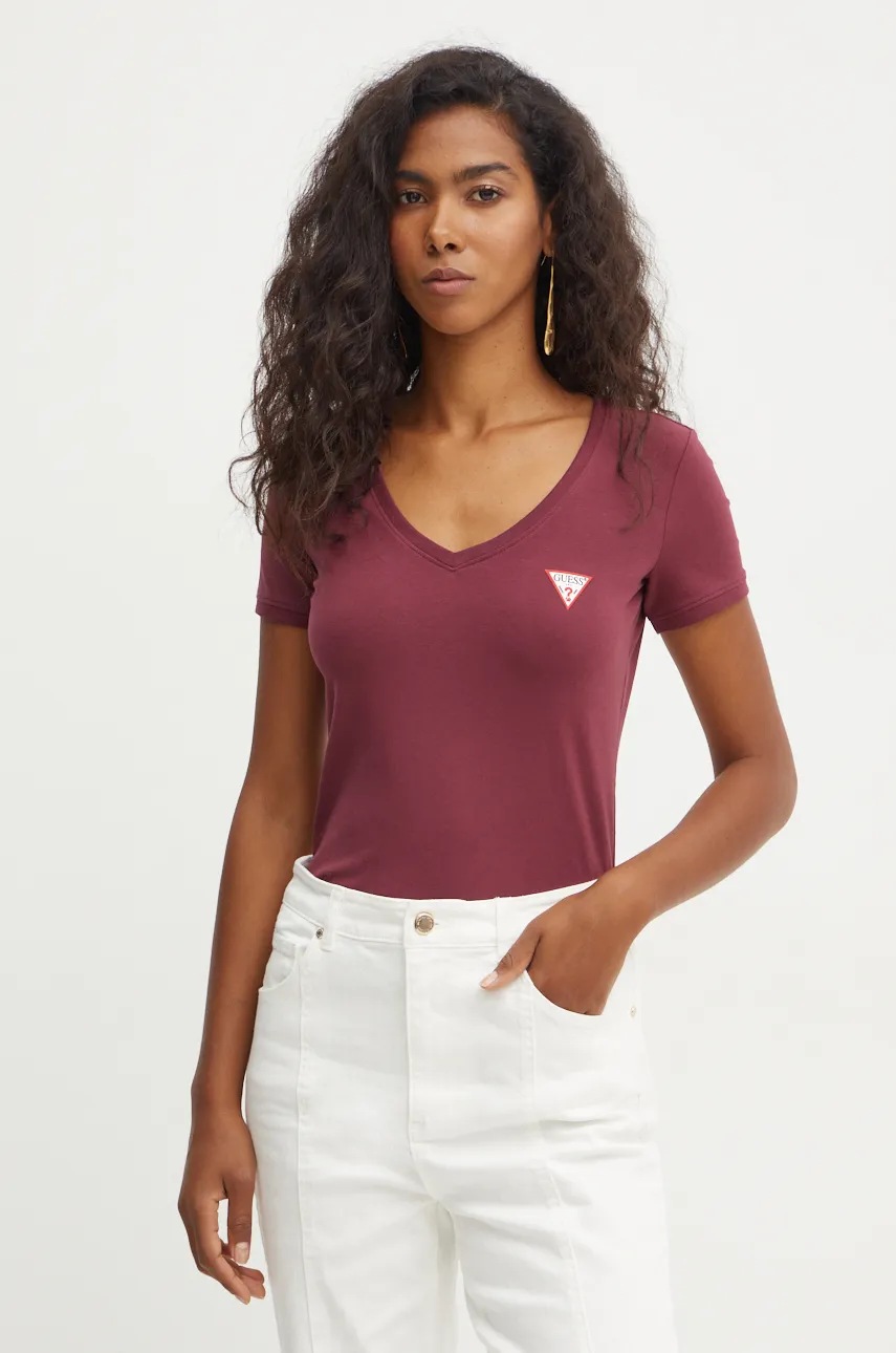 

Тениска Guess в бордо