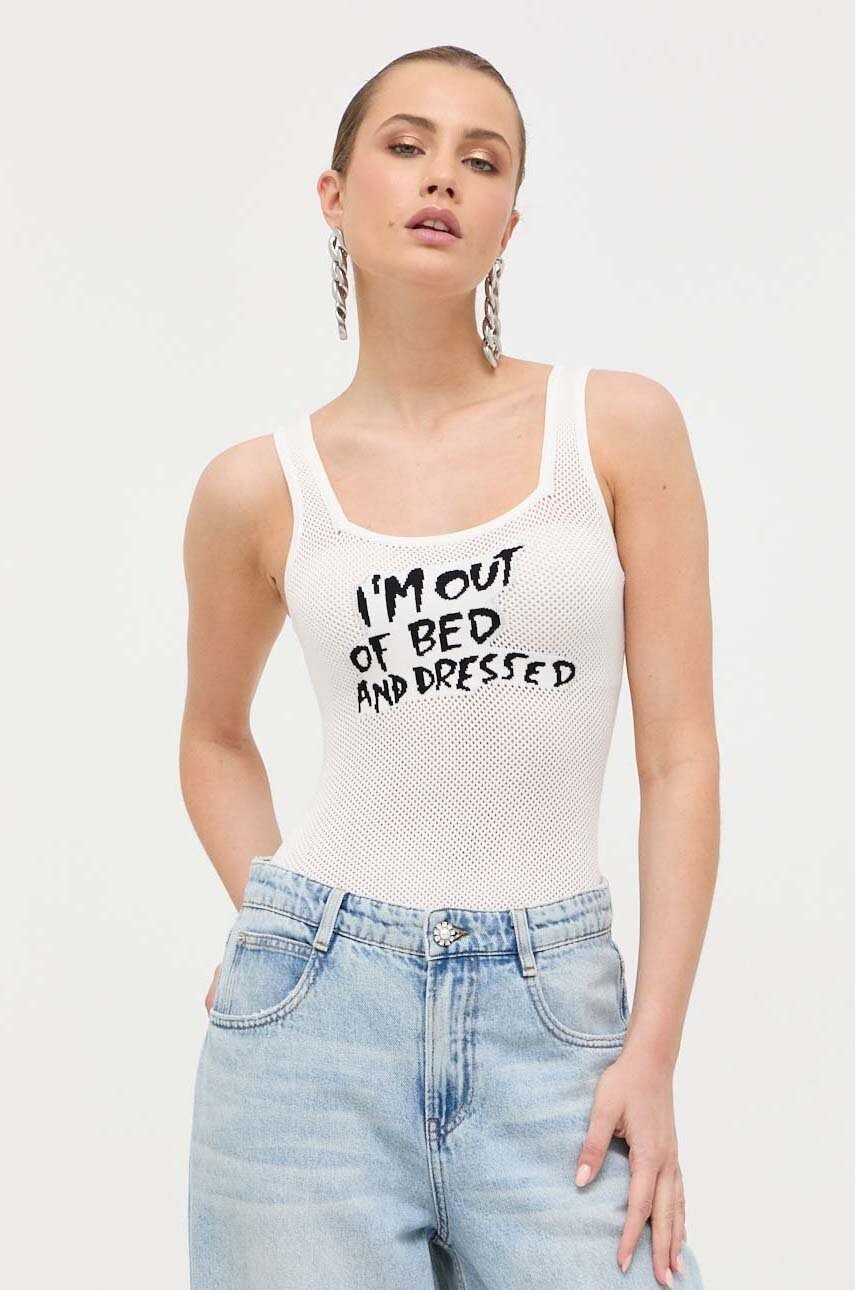 

Боді Guess x Banksy жіночі колір білий