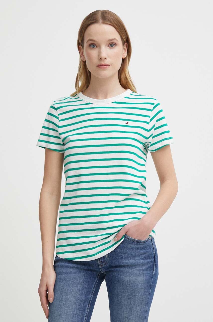 Levně Bavlněné tričko Tommy Hilfiger WW0WW37857