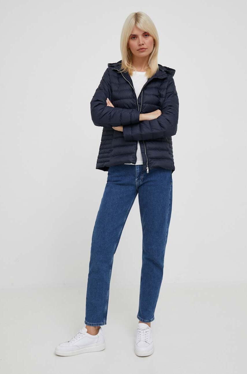 Βαμβακερή μπλούζα με μακριά μανίκια Tommy Hilfiger χρώμα: μπεζ φωτογραφία