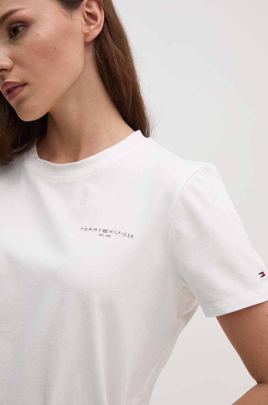 Μπλουζάκι Tommy Hilfiger χρώμα: άσπρο φωτογραφία