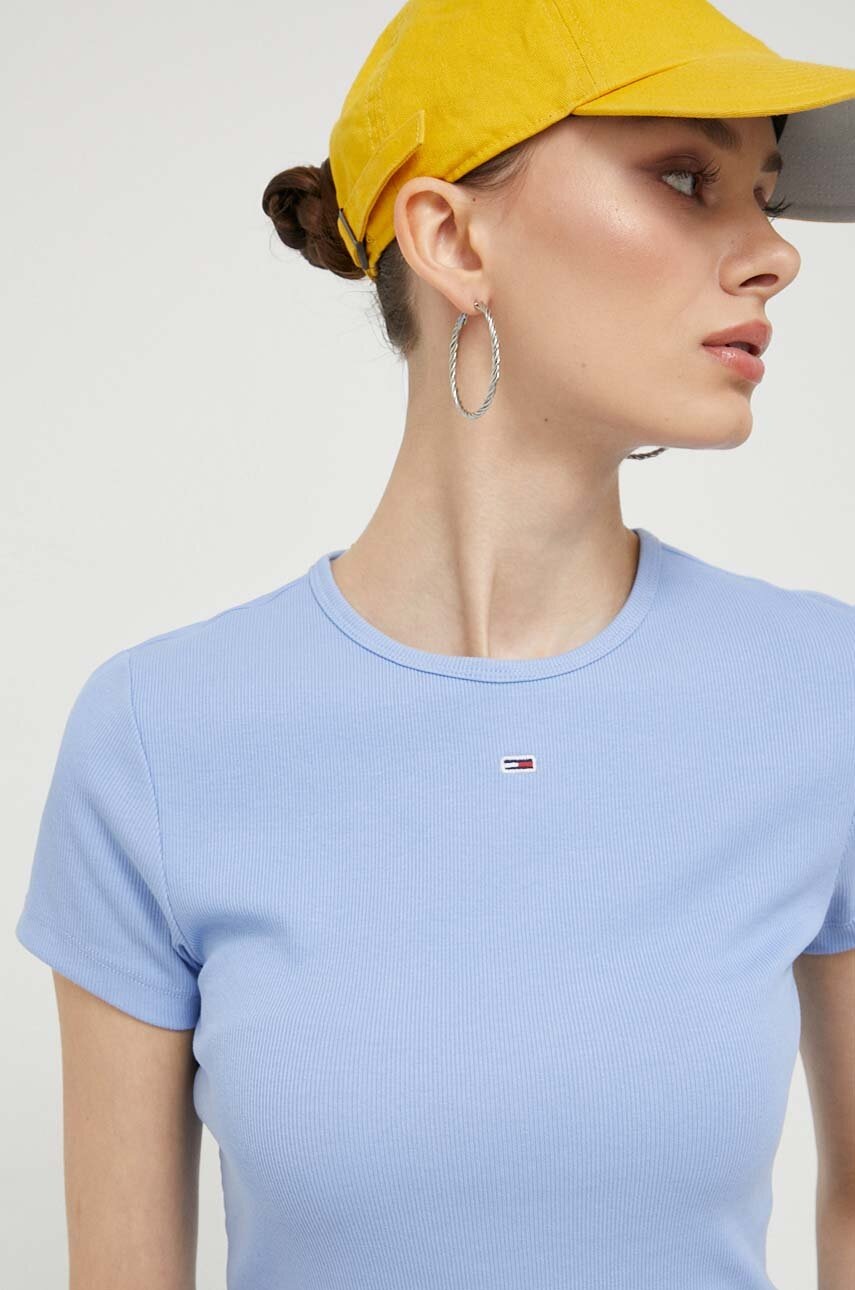

Тениска Tommy Jeans в синьо, Син