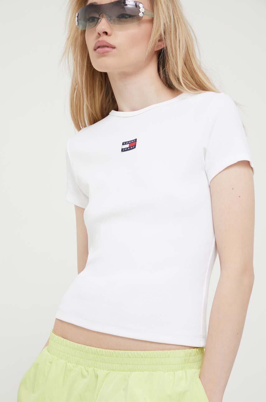 

Футболка Tommy Jeans женская цвет белый