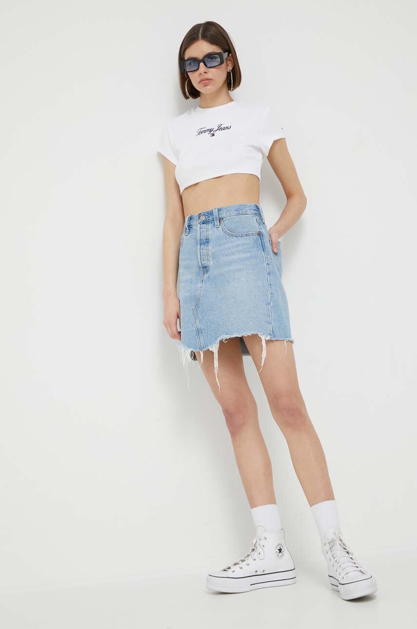 

Футболка Tommy Jeans женская цвет белый