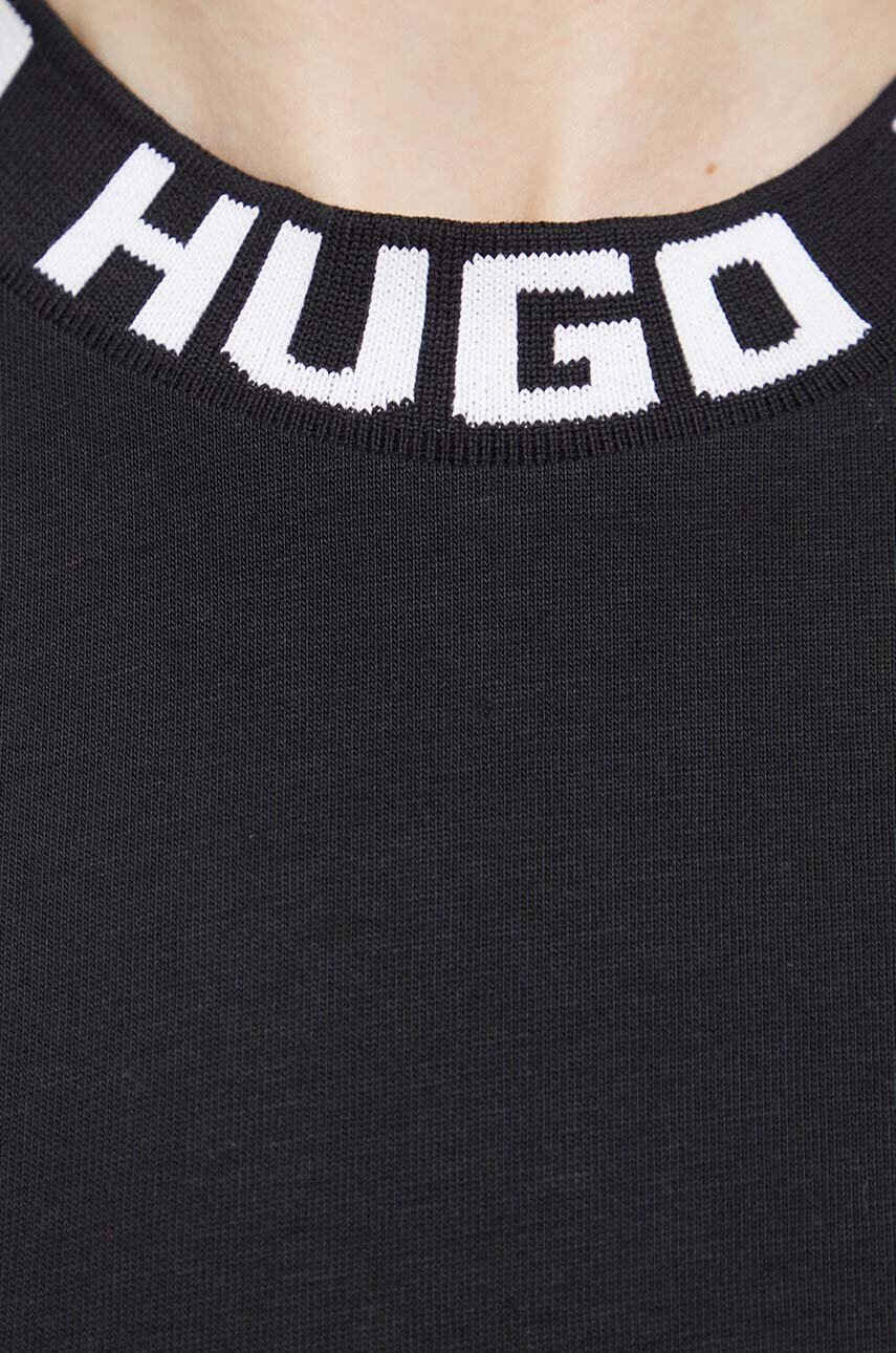 Bavlněné tričko HUGO Dinaya (obrázek 5)