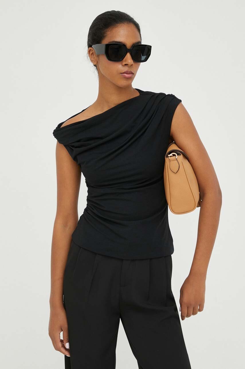

Блузка Weekend Max Mara женская цвет чёрный однотонная