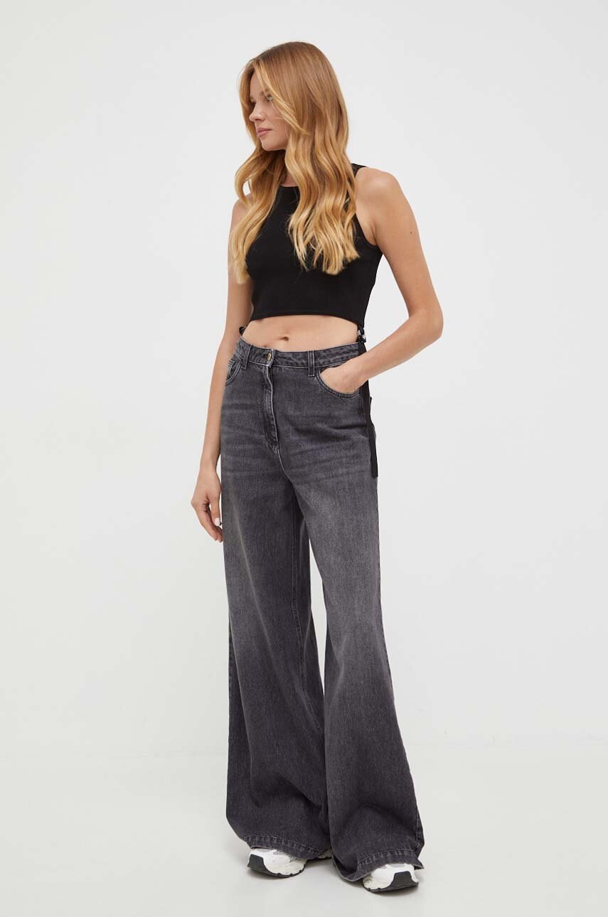 Κορμάκι Patrizia Pepe χρώμα: μαύρο φωτογραφία