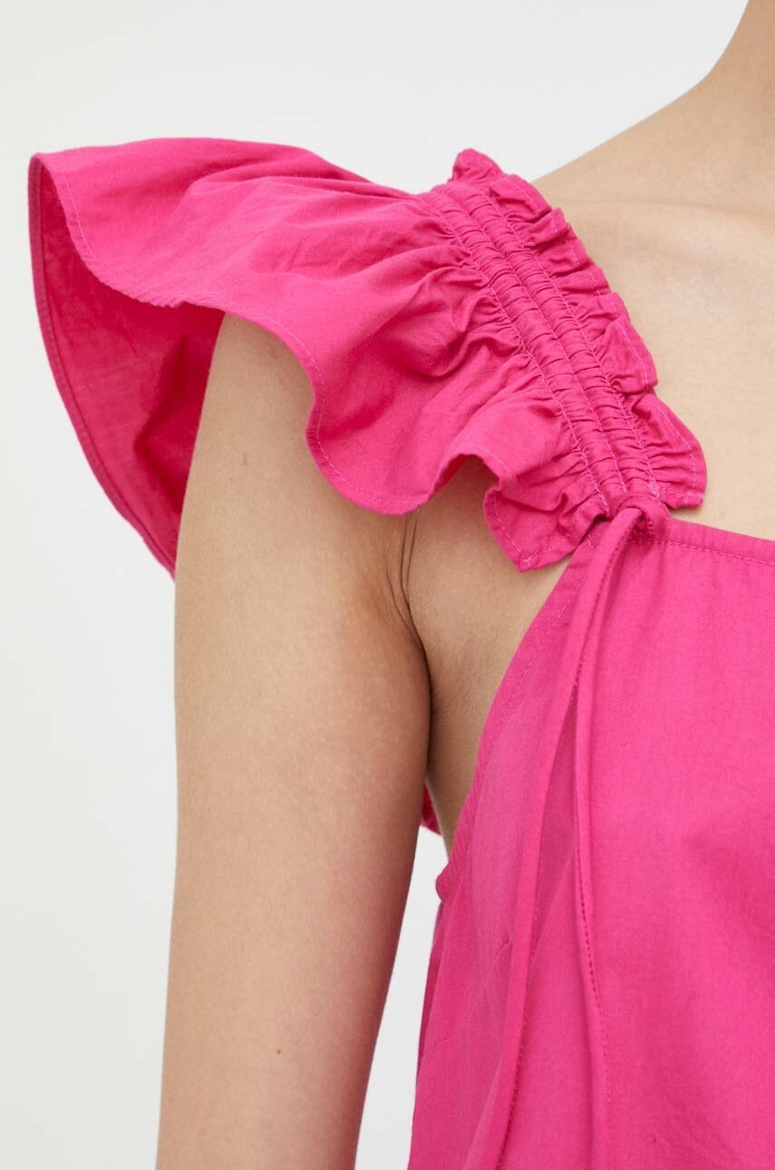 Βαμβακερό Top 2NDDAY χρώμα: ροζ φωτογραφία