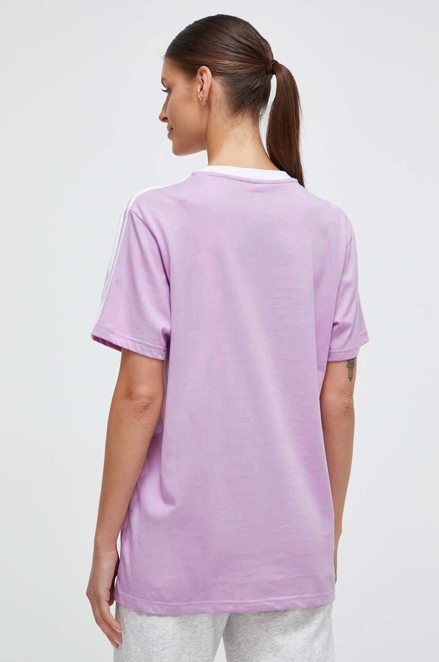 Adidas Tricou Din Bumbac Femei, Culoarea Roz