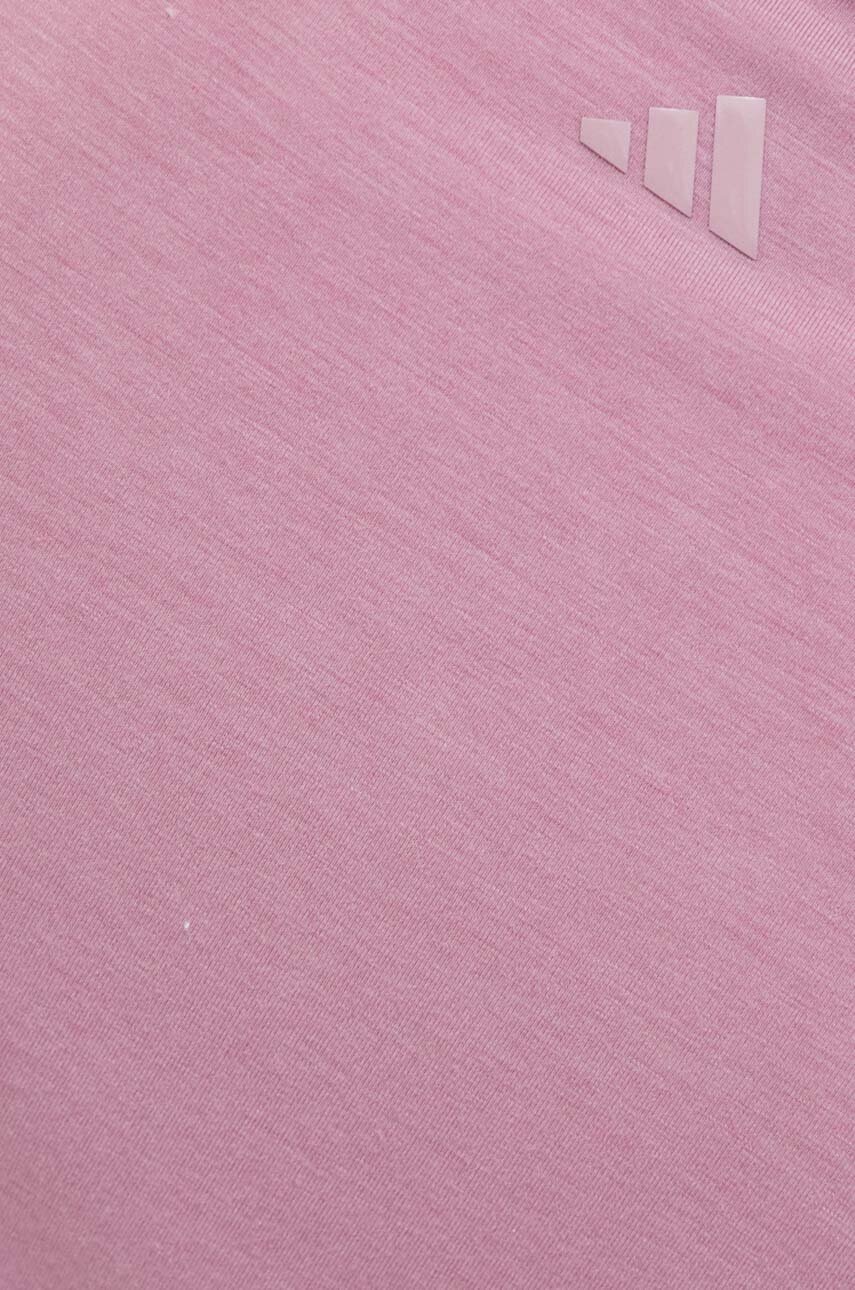 Μπλουζάκι γιόγκα adidas Performance Studio χρώμα: ροζ φωτογραφία