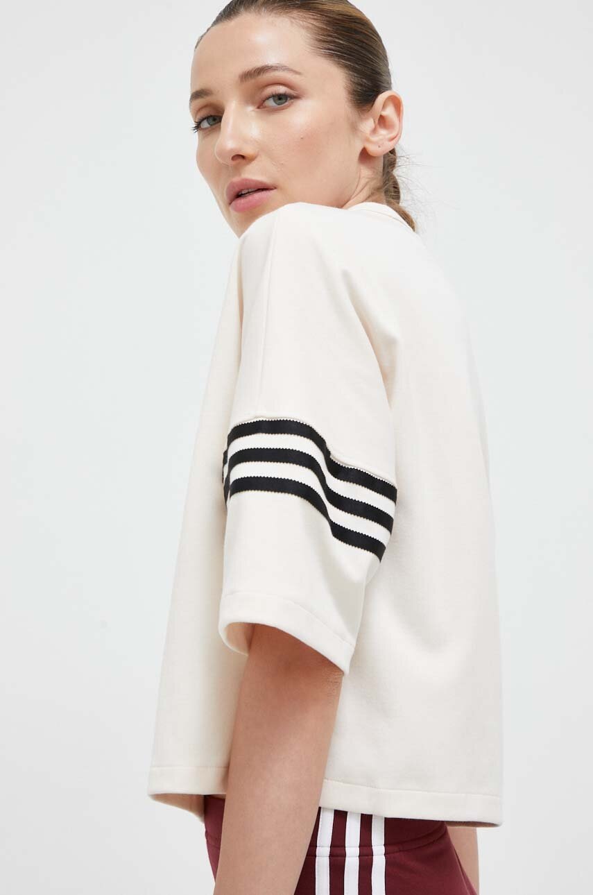 

Футболка adidas Originals жіноча колір бежевий