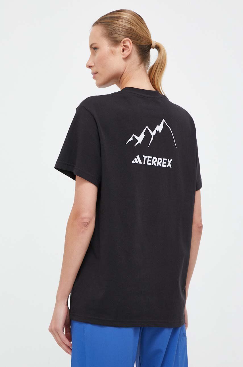 Adidas TERREX Tricou Graphic MTN 2.0 Femei, Culoarea Negru