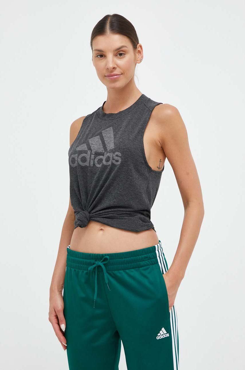 Adidas Top Femei, Culoarea Gri