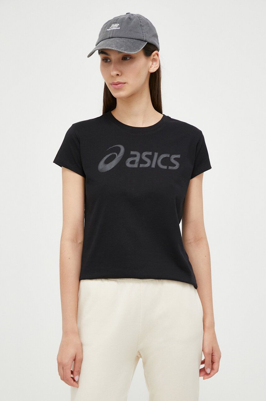 Asics tricou femei, culoarea negru