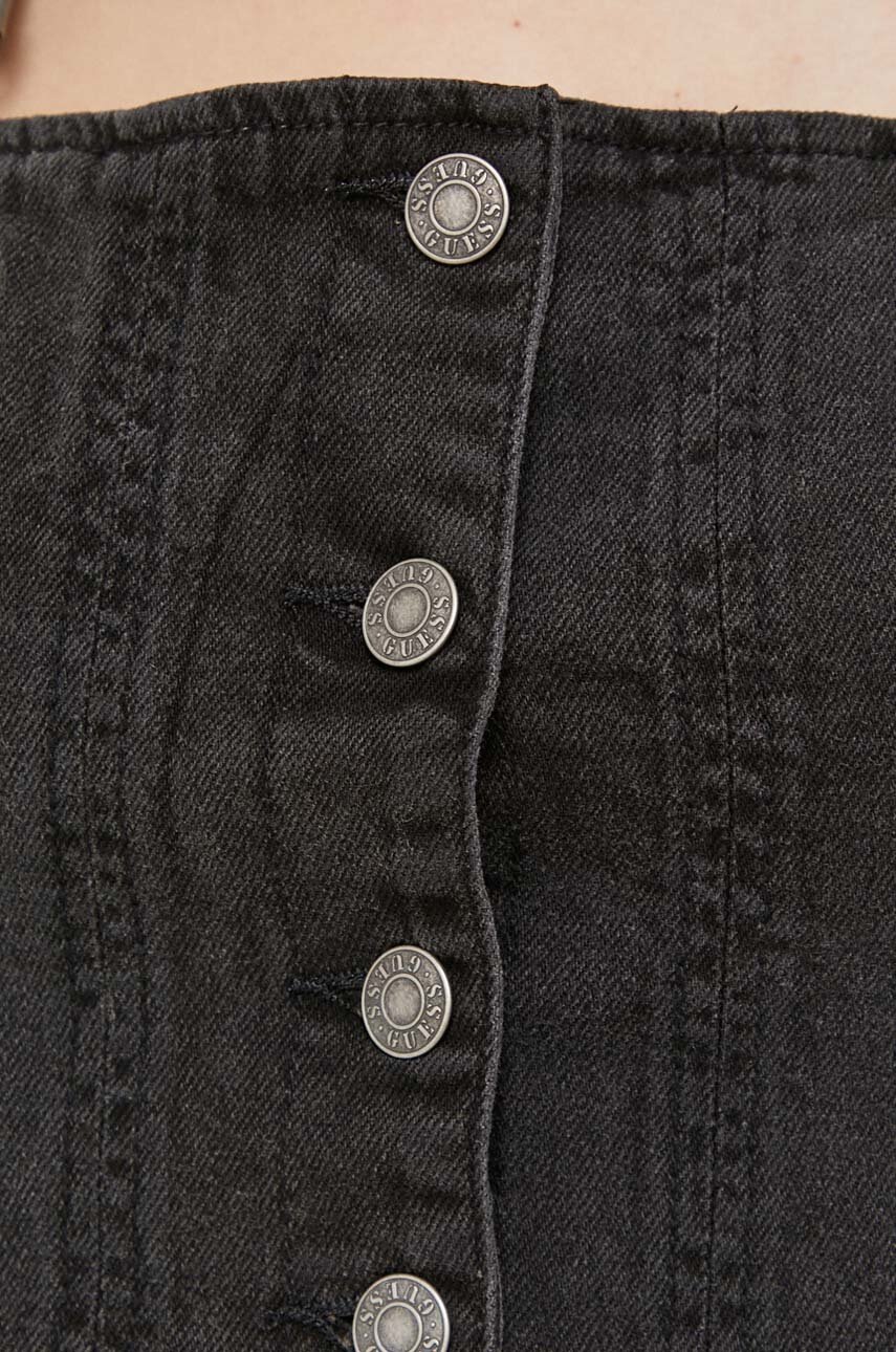 Τζιν Top Guess Originals χρώμα: γκρι φωτογραφία