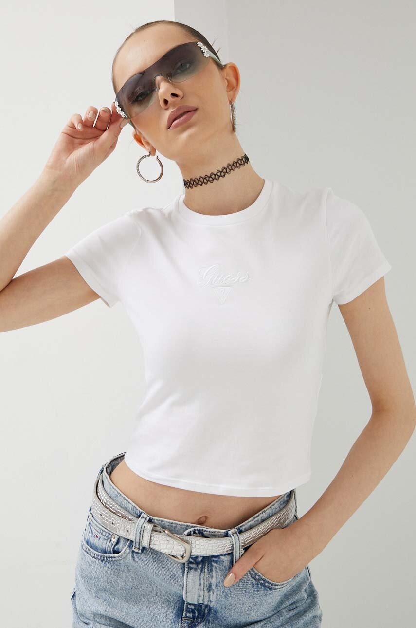 

Футболка Guess Originals жіноча колір білий