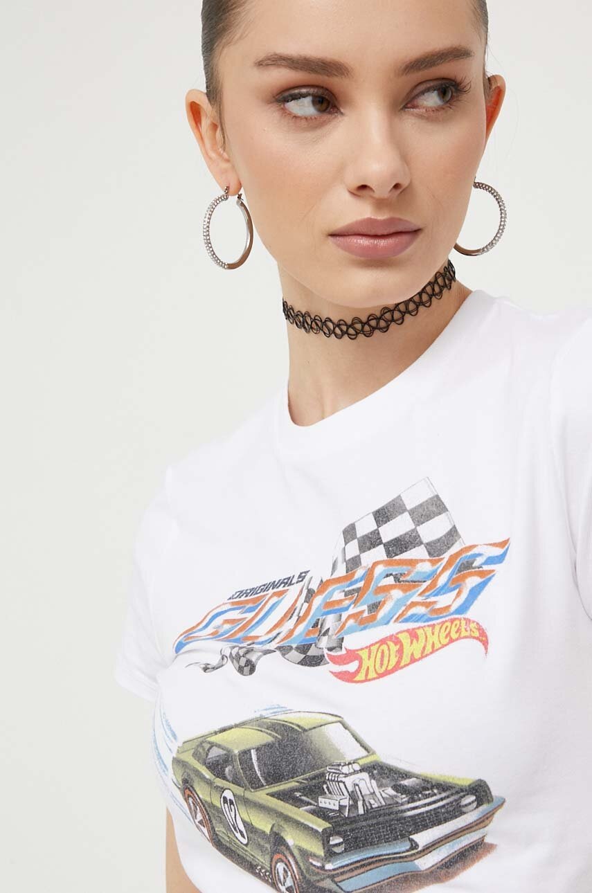 Футболка Guess Originals жіноча колір білий 