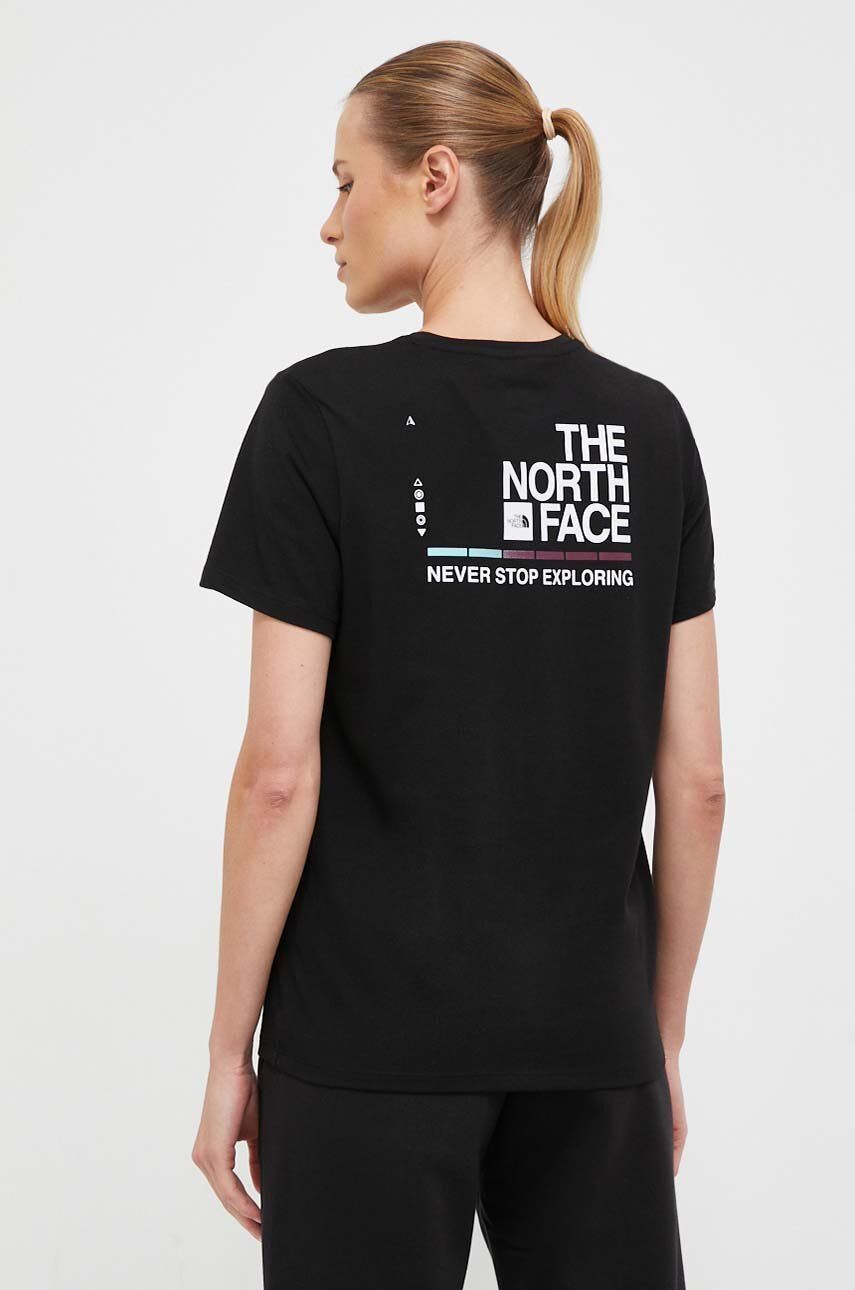 The North Face tricou femei, culoarea negru