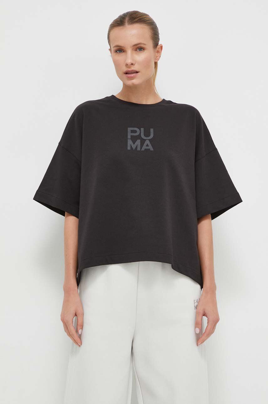 Puma Tricou Femei, Culoarea Negru