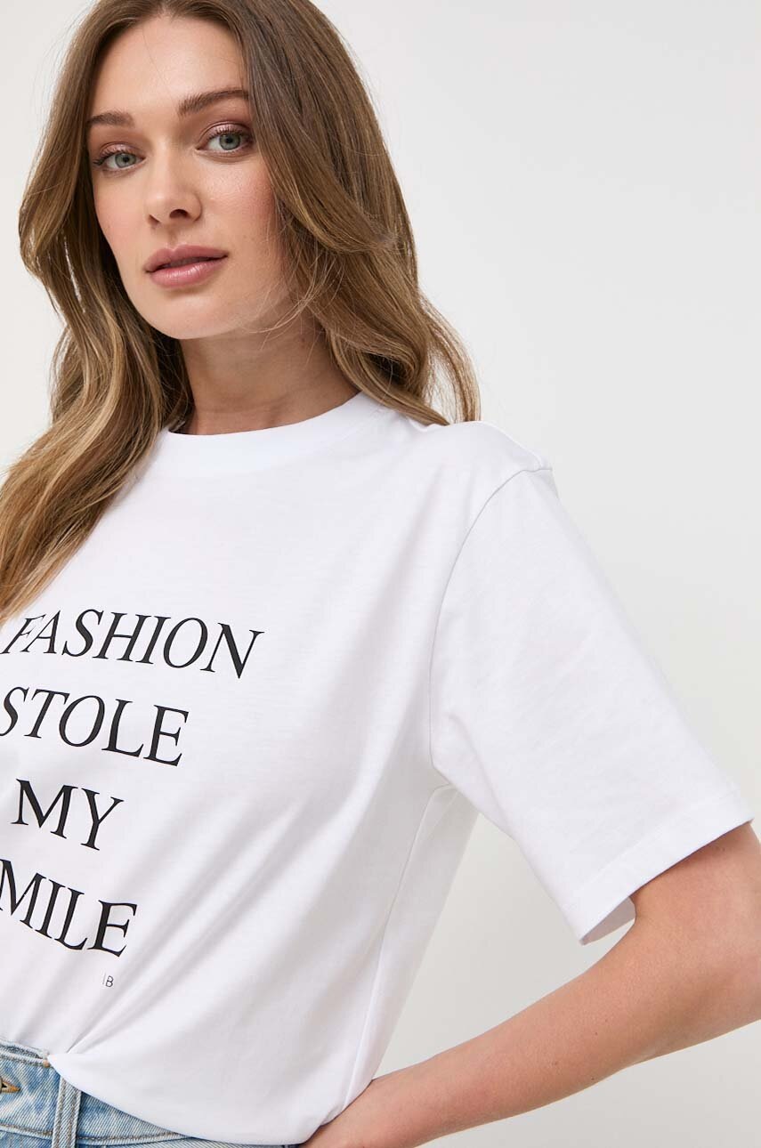 

Бавовняна футболка Victoria Beckham колір білий