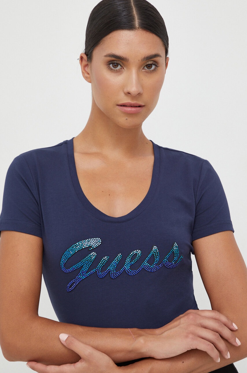 

Футболка Guess жіночий колір синій