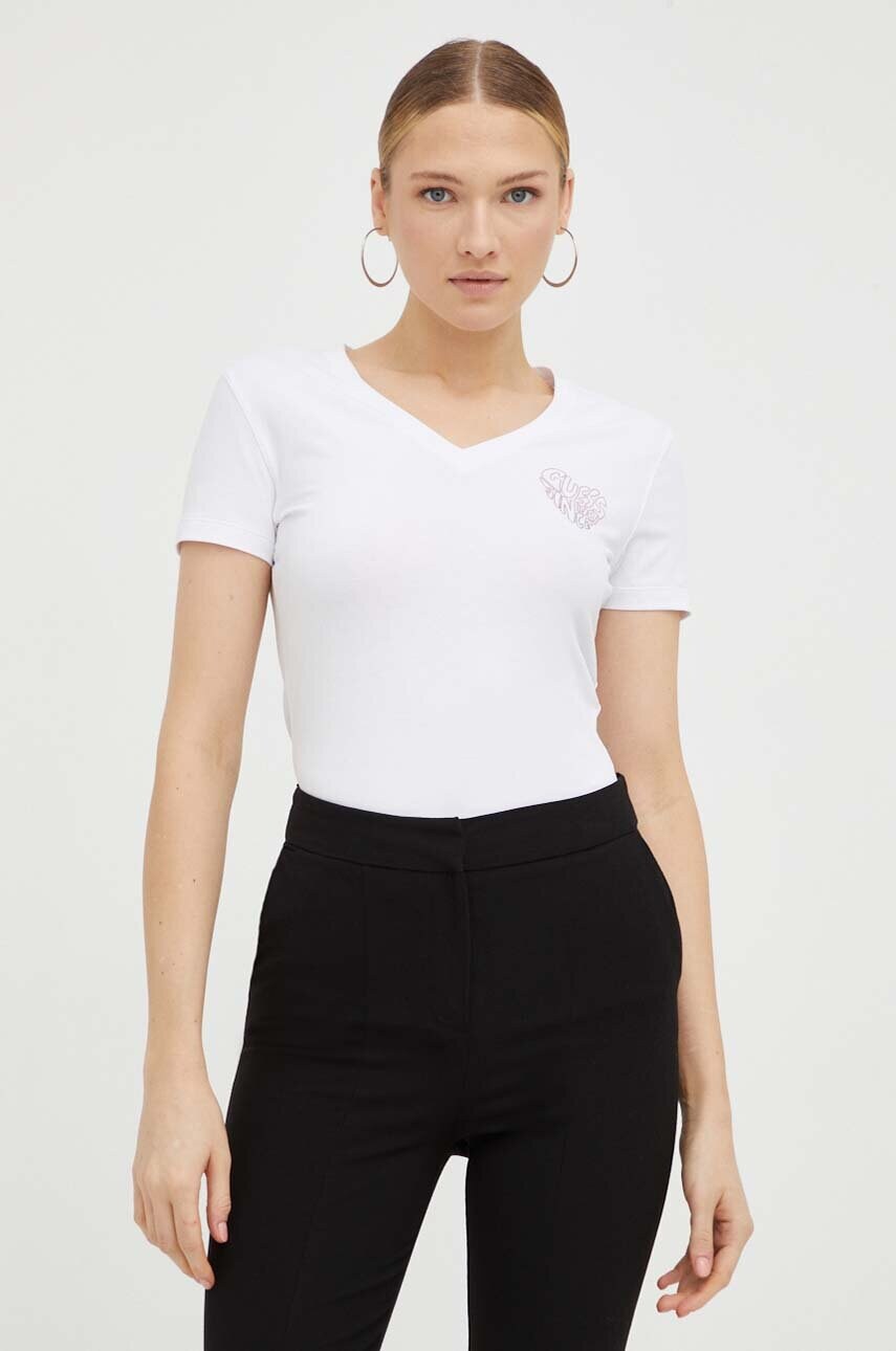 

Футболка Guess жіночий колір білий