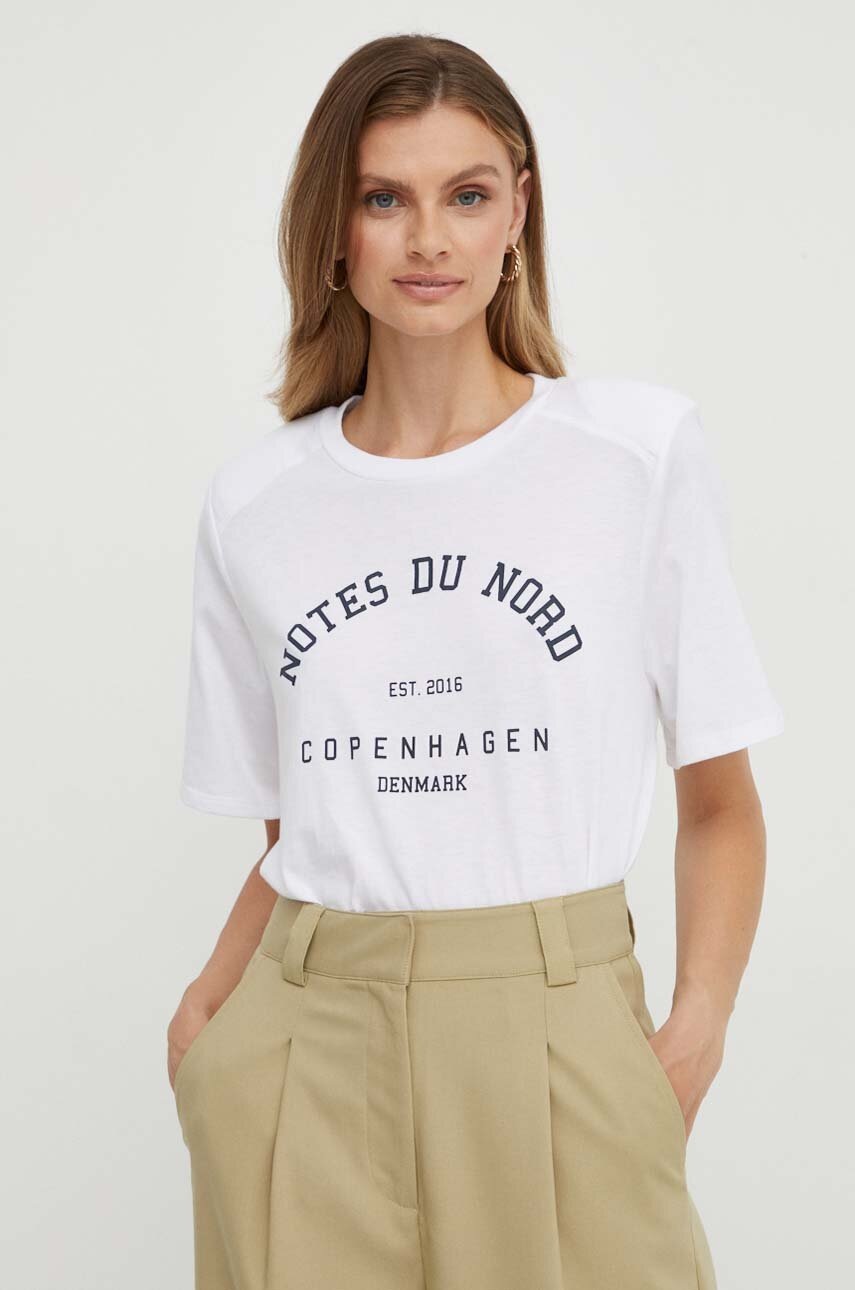 Notes du Nord tricou femei, culoarea alb