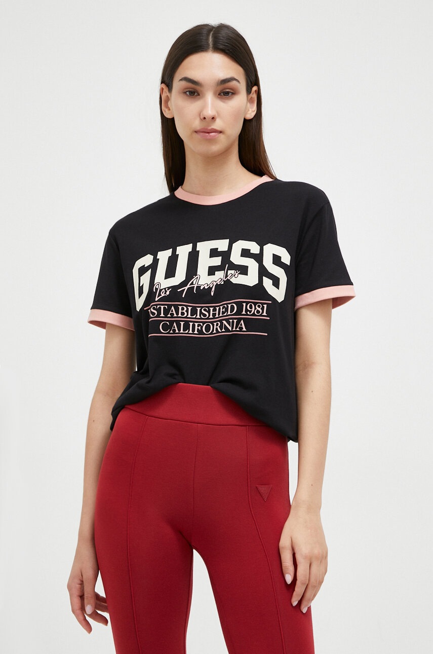 

Футболка Guess женский цвет чёрный