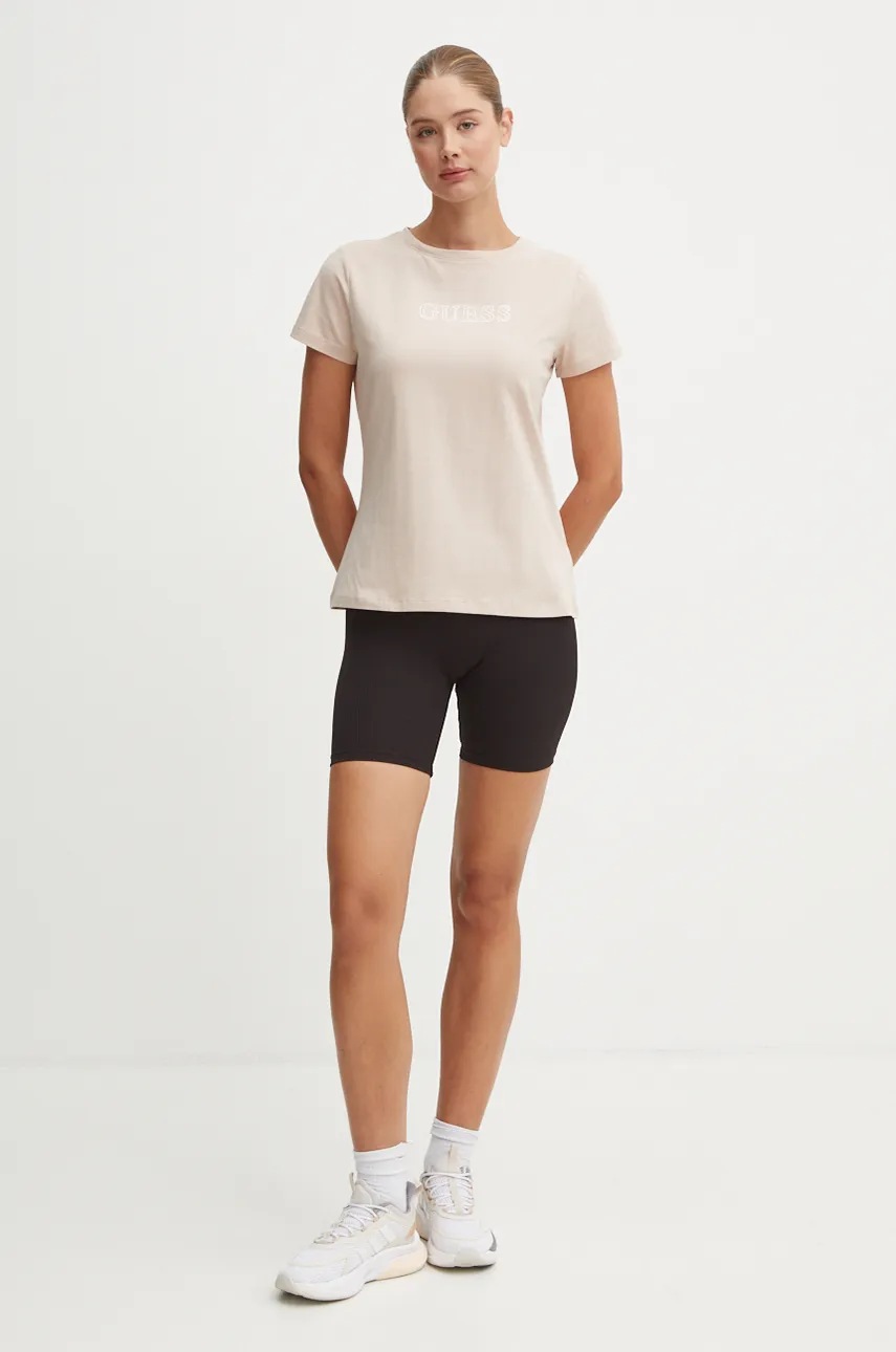 Футболка Guess BRIANA женская цвет бежевый V3BI11 J1314
