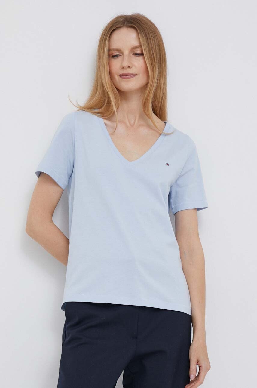 

Хлопковая футболка Tommy Hilfiger женский