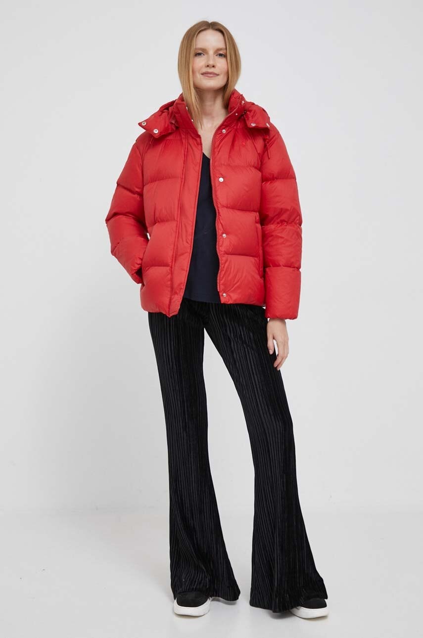 Βαμβακερό μπλουζάκι Tommy Hilfiger γυναικεία, χρώμα: ναυτικό μπλε φωτογραφία