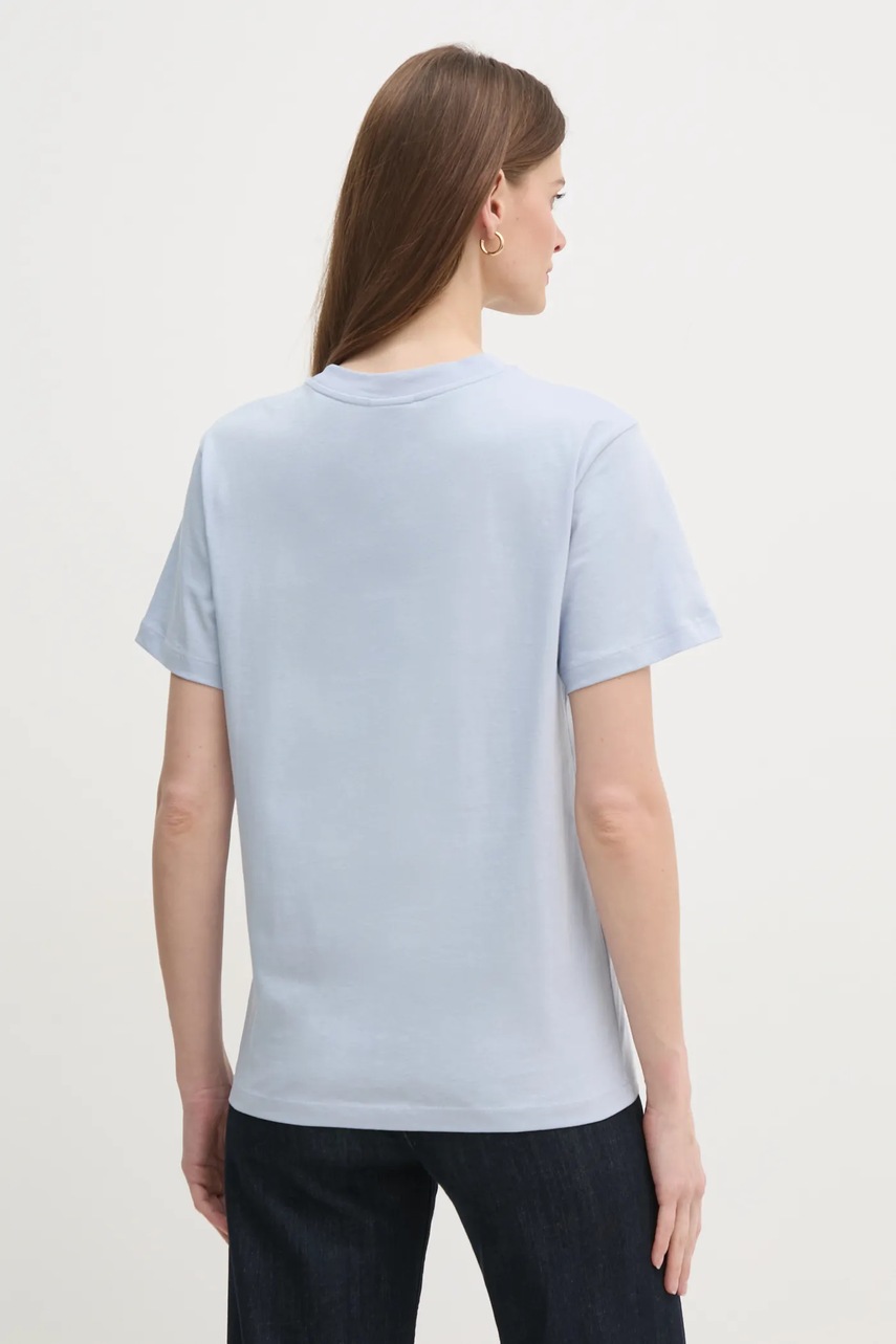 Βαμβακερό μπλουζάκι Calvin Klein γυναικείο, χρώμα: ροζ, K20K205448 φωτογραφία