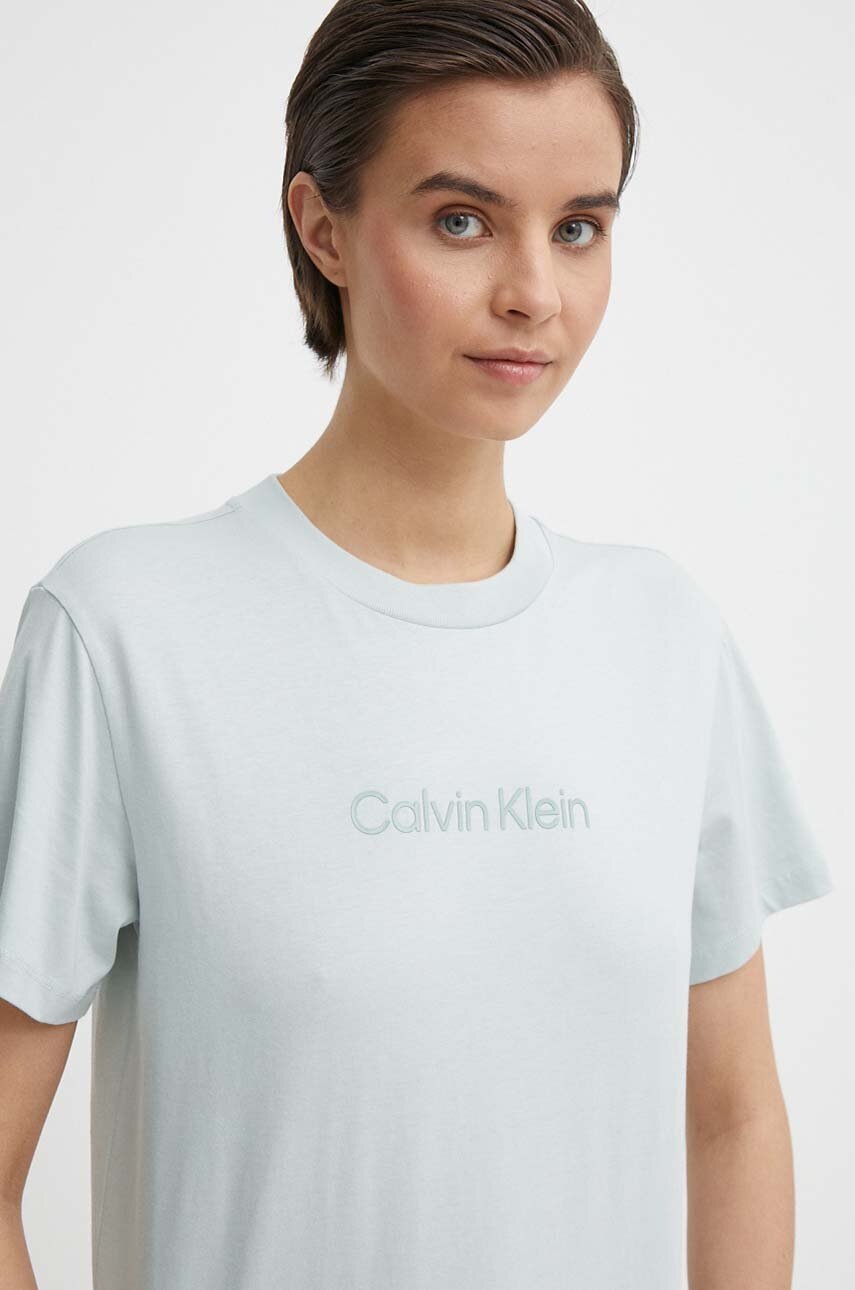 

Памучна тениска Calvin Klein в розово K20K205448, Син