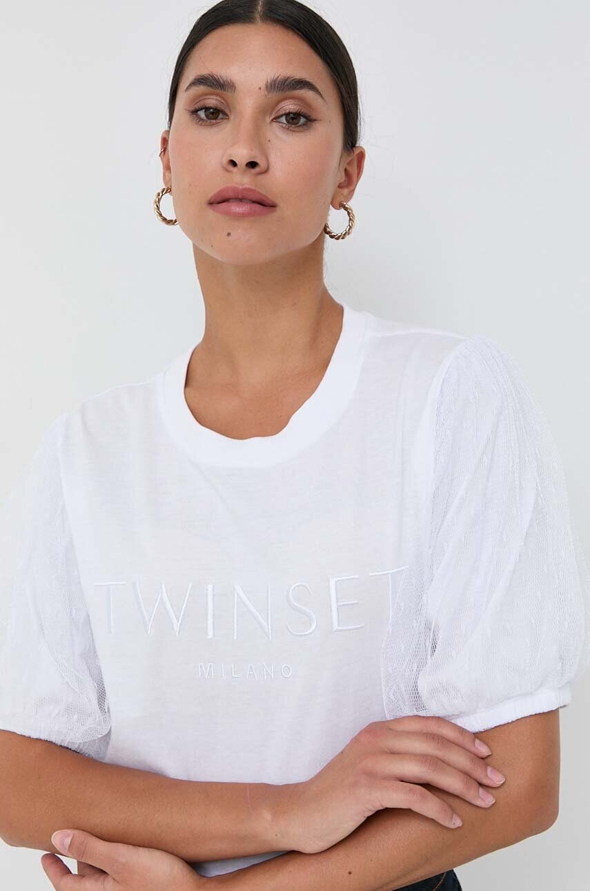 

Футболка Twinset жіночий колір білий
