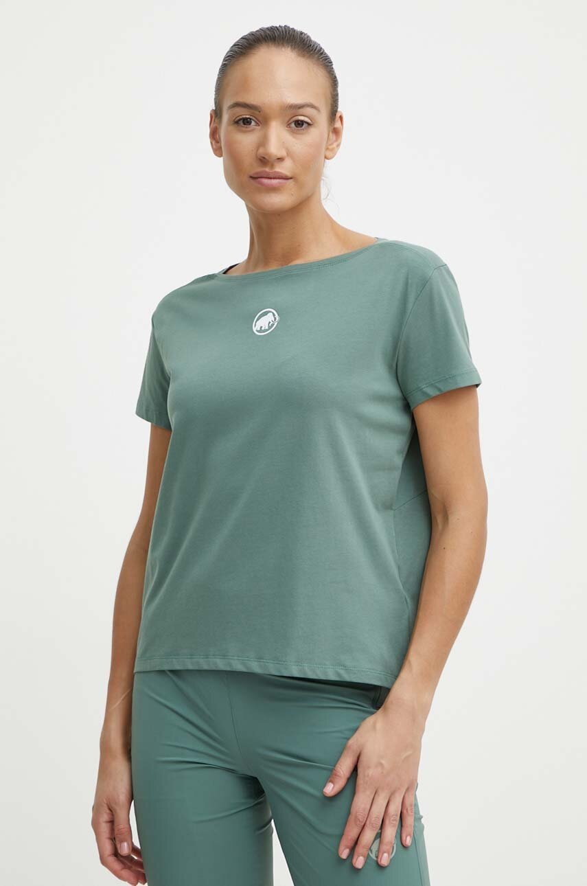 Μπλουζάκι Mammut Seon χρώμα: πράσινο φωτογραφία