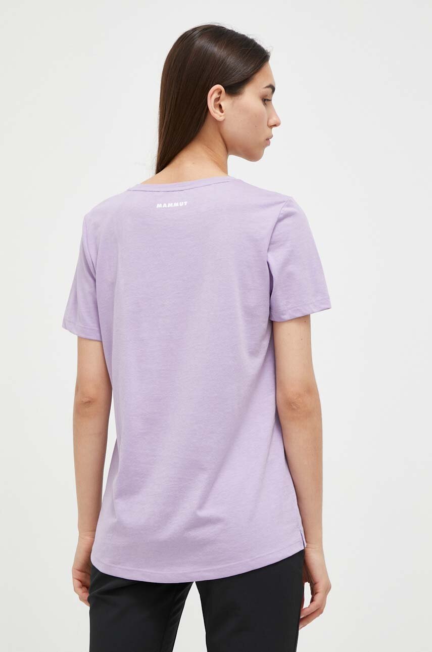 Αθλητικό μπλουζάκι Mammut Core χρώμα: μοβ φωτογραφία