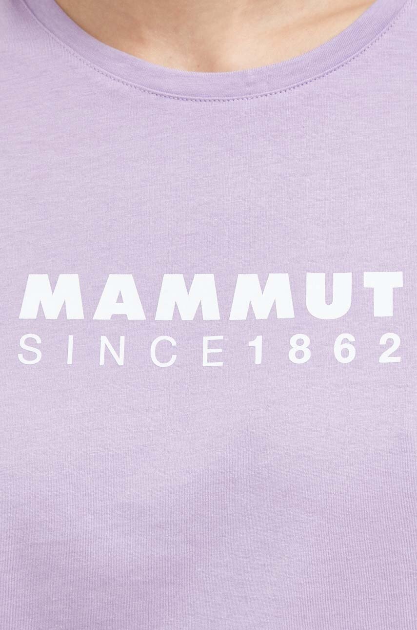 Αθλητικό μπλουζάκι Mammut Core χρώμα: μοβ φωτογραφία