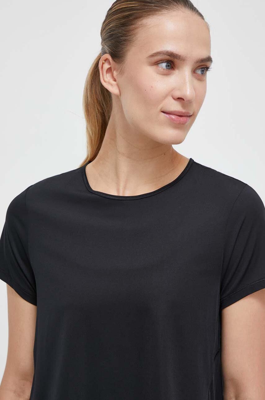 Μπλουζάκι προπόνησης Casall Technical χρώμα: μαύρο φωτογραφία