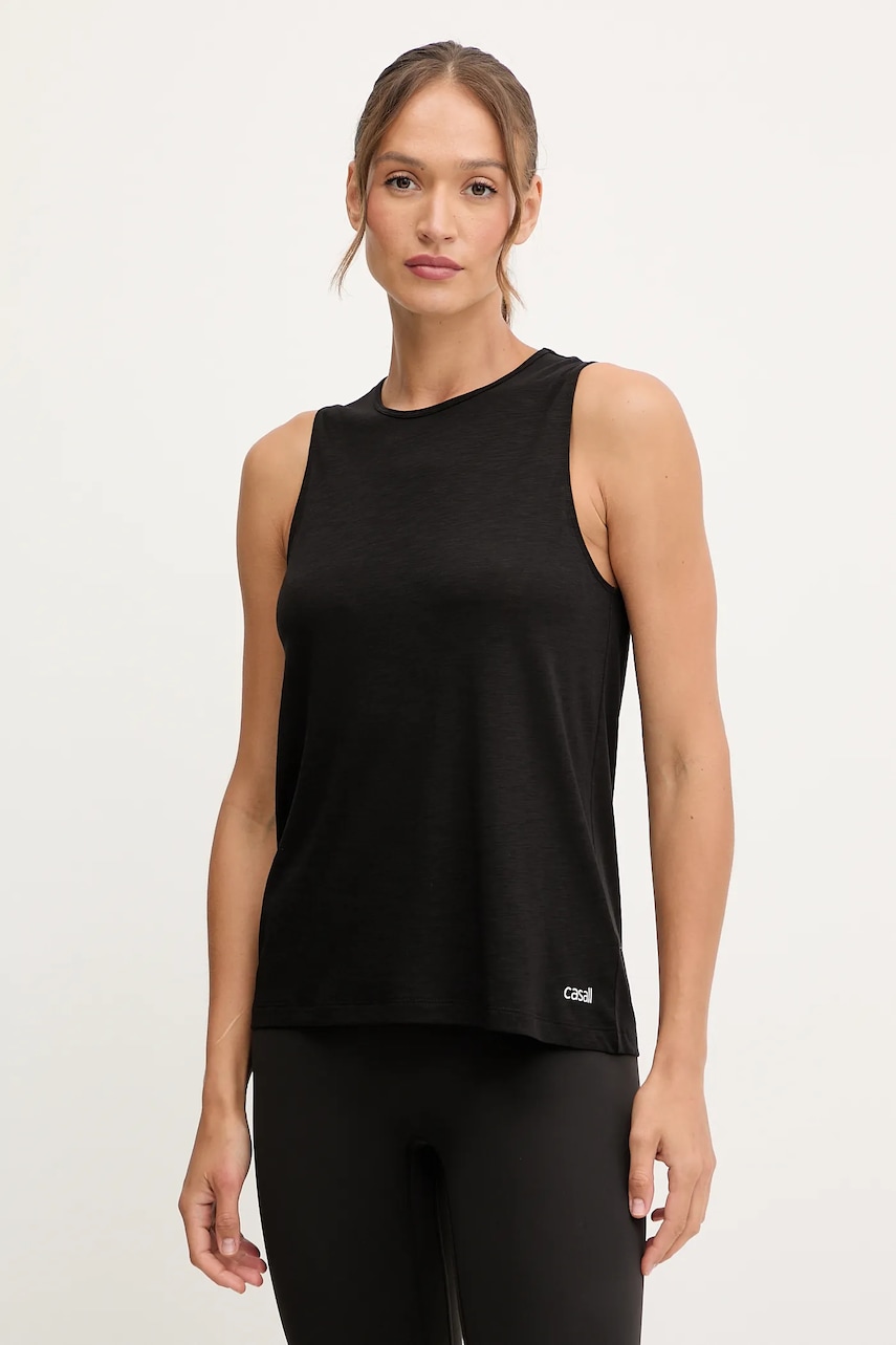 Casall top de antrenament Soft Texture culoarea bordo - 0 | YEO