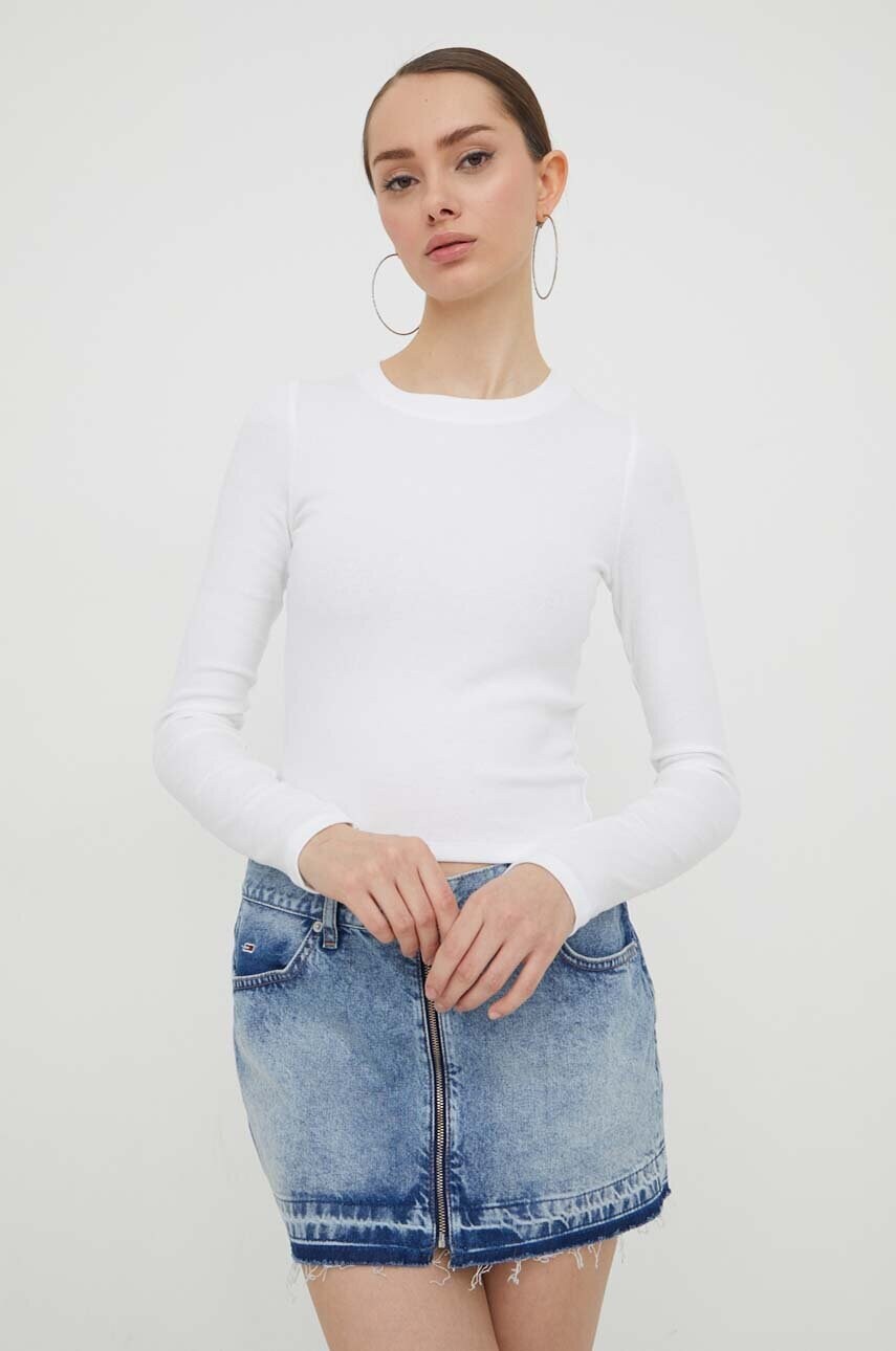 

Блуза с дълги ръкави Hollister Co. в бяло, Бял