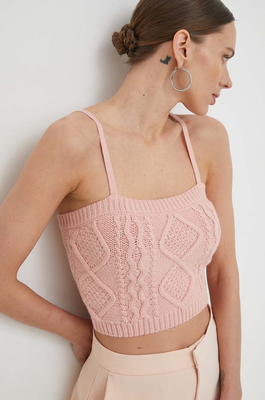 Top Guess χρώμα: ροζ φωτογραφία